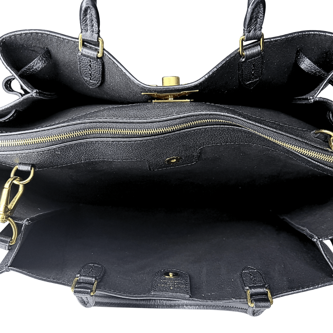Louis Vuitton Black Leather LockMeTo Bag