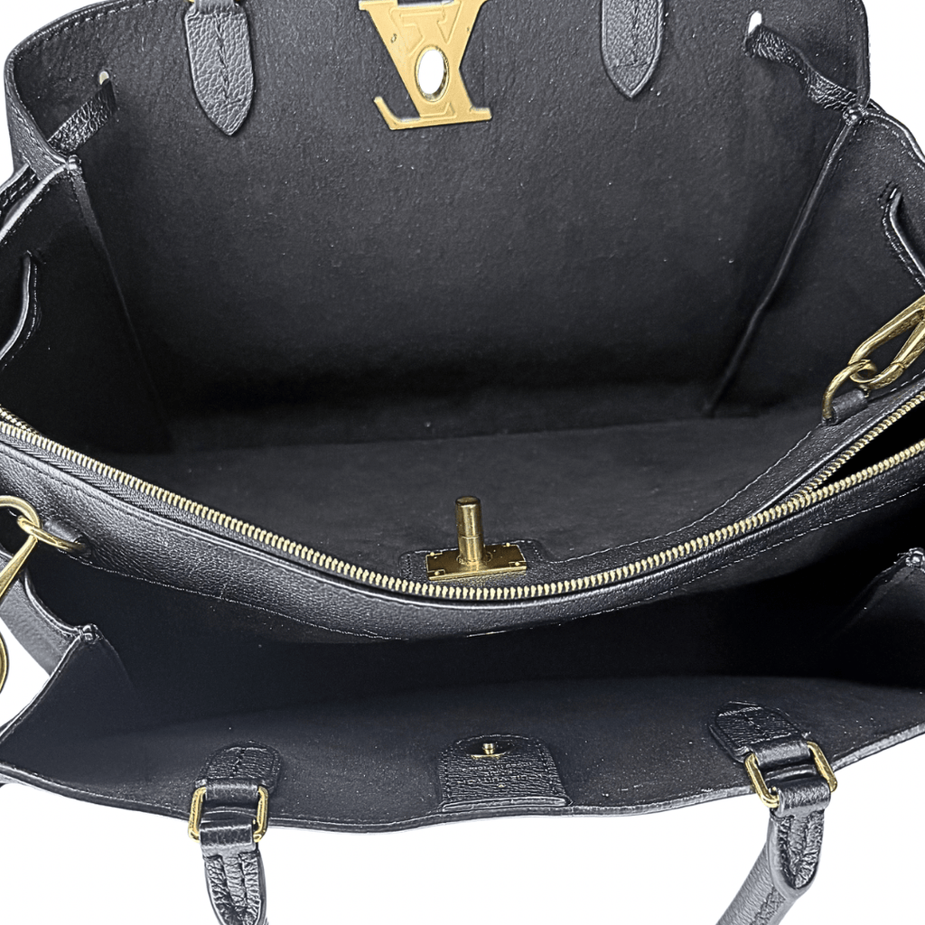 Louis Vuitton Black Leather LockMeTo Bag