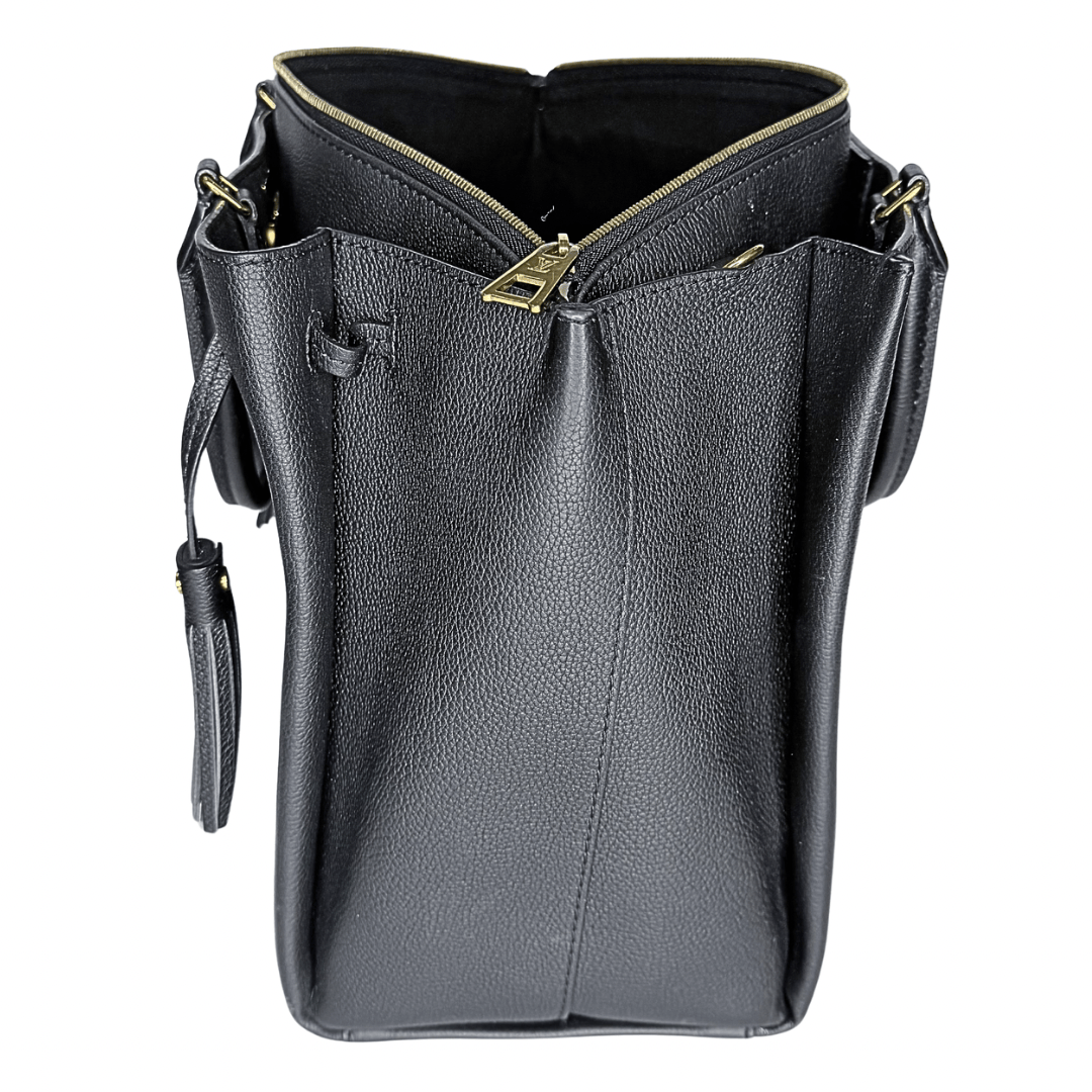 Louis Vuitton Black Leather LockMeTo Bag