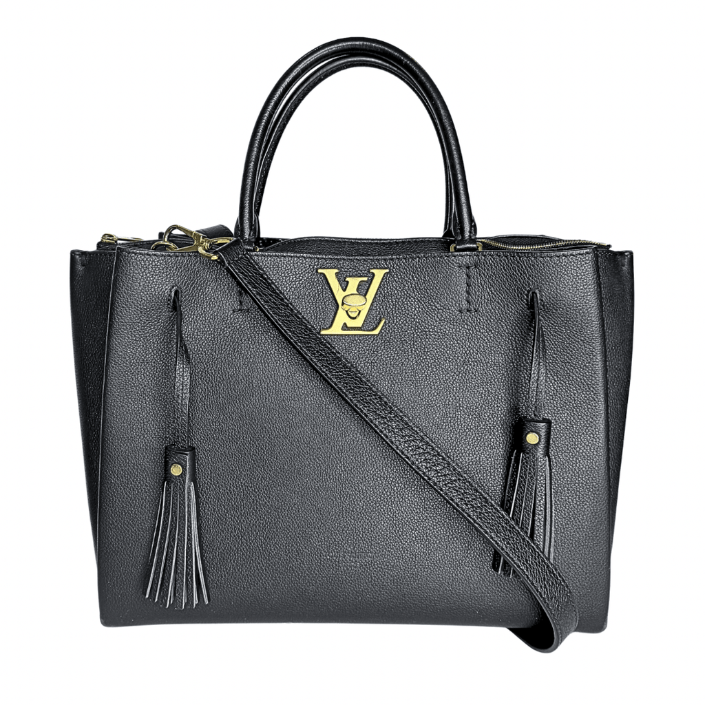 Louis Vuitton Black Leather LockMeTo Bag