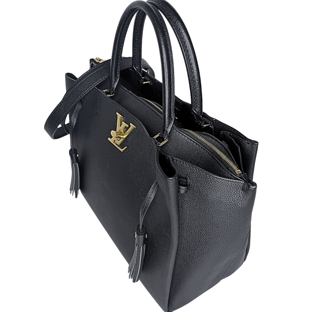 Louis Vuitton Black Leather LockMeTo Bag