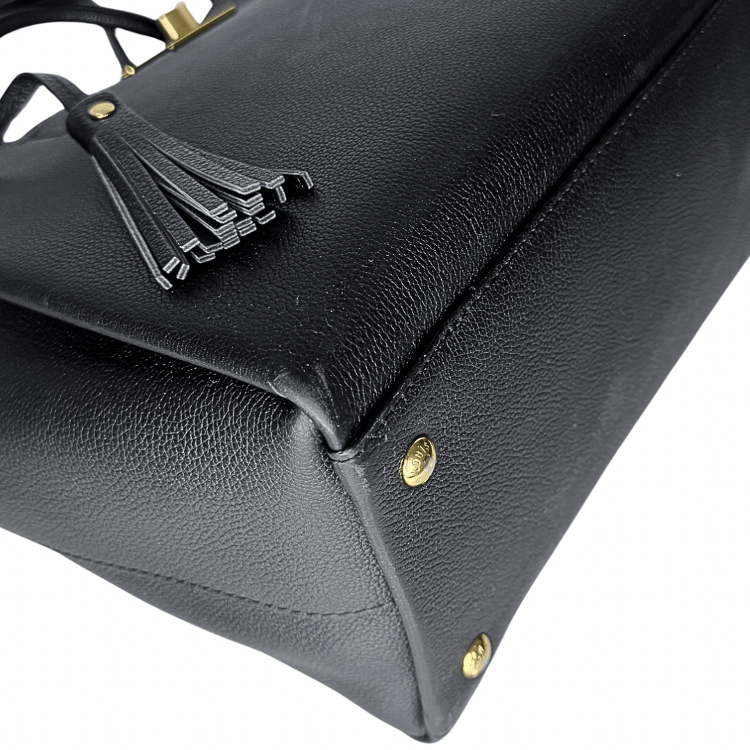 Louis Vuitton Black Leather LockMeTo Bag