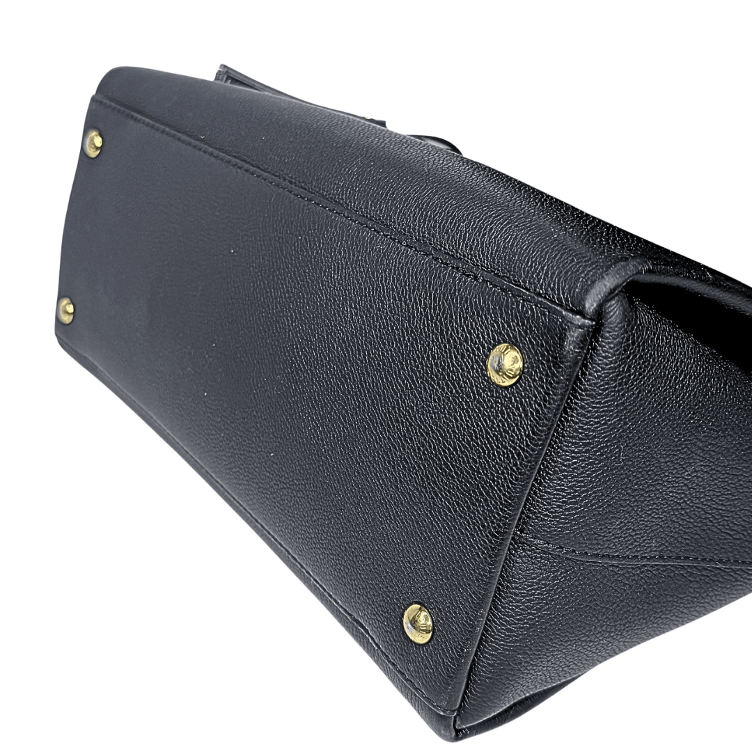 Louis Vuitton Black Leather LockMeTo Bag