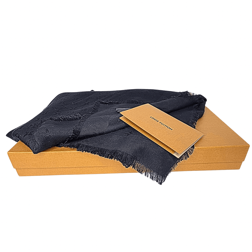 Louis Vuitton Black Monogram Classic Shawl