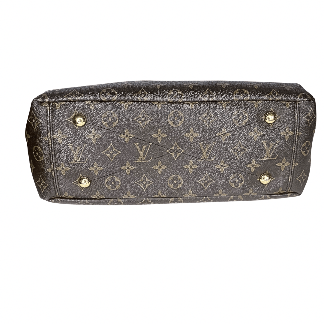 Louis Vuitton Saffron Monogram Canvas Pallas Bag w/ Strap