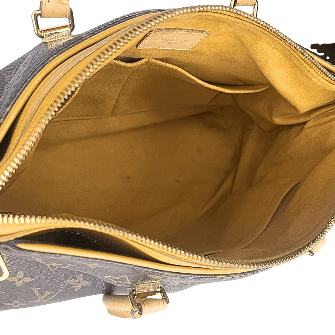 Louis Vuitton Saffron Monogram Canvas Pallas Bag w/ Strap