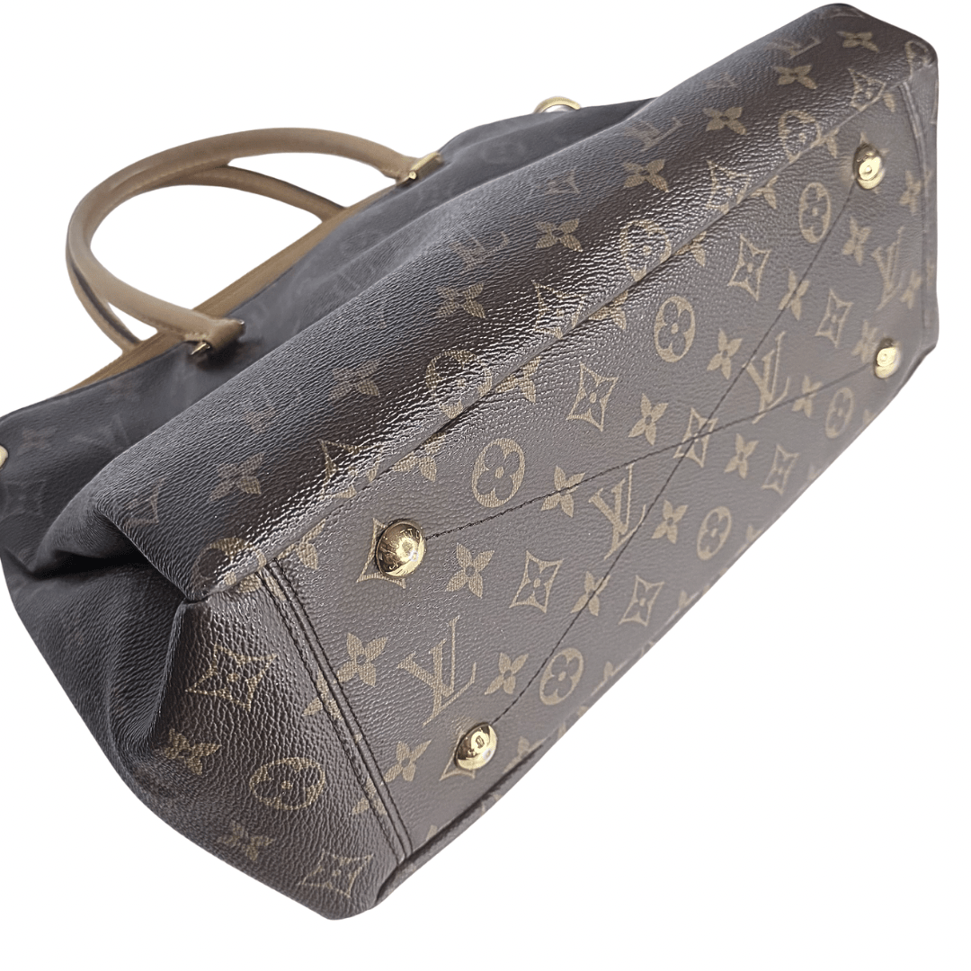 Louis Vuitton Saffron Monogram Canvas Pallas Bag w/ Strap