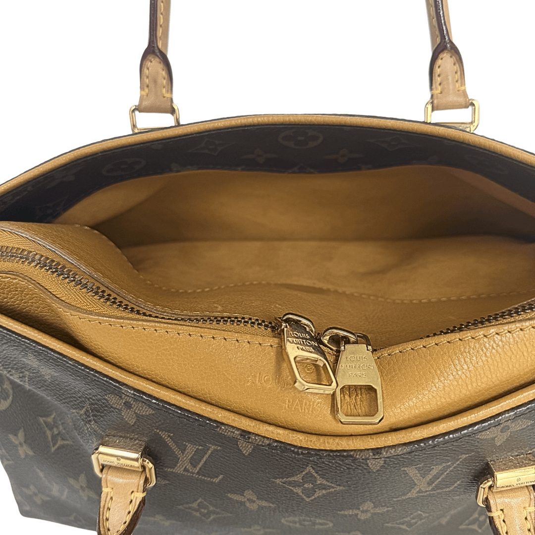Louis Vuitton Saffron Monogram Canvas Pallas Bag w/ Strap
