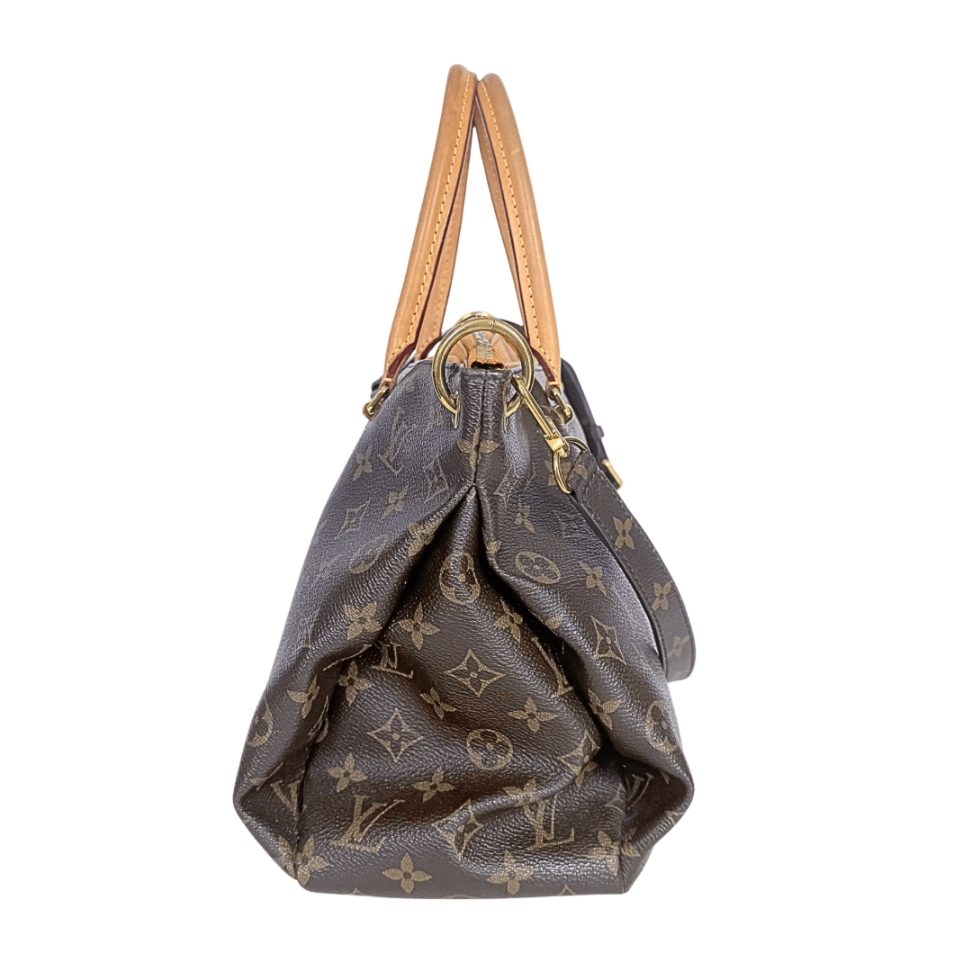 Louis Vuitton Saffron Monogram Canvas Pallas Bag w/ Strap