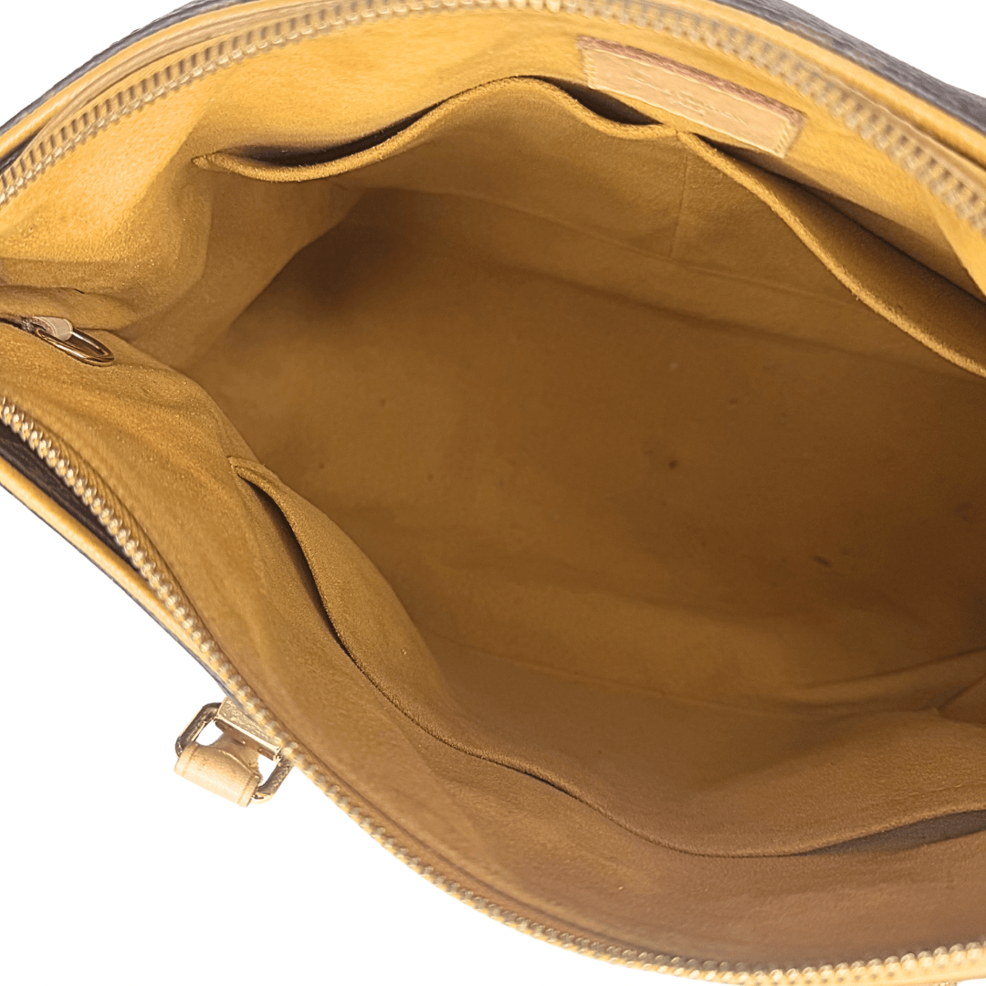 Louis Vuitton Saffron Monogram Canvas Pallas Bag w/ Strap