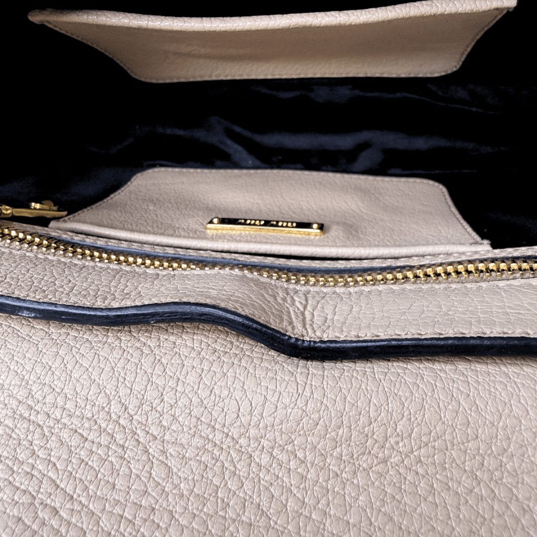 Miu Miu Leather Madras Crossbody Bag