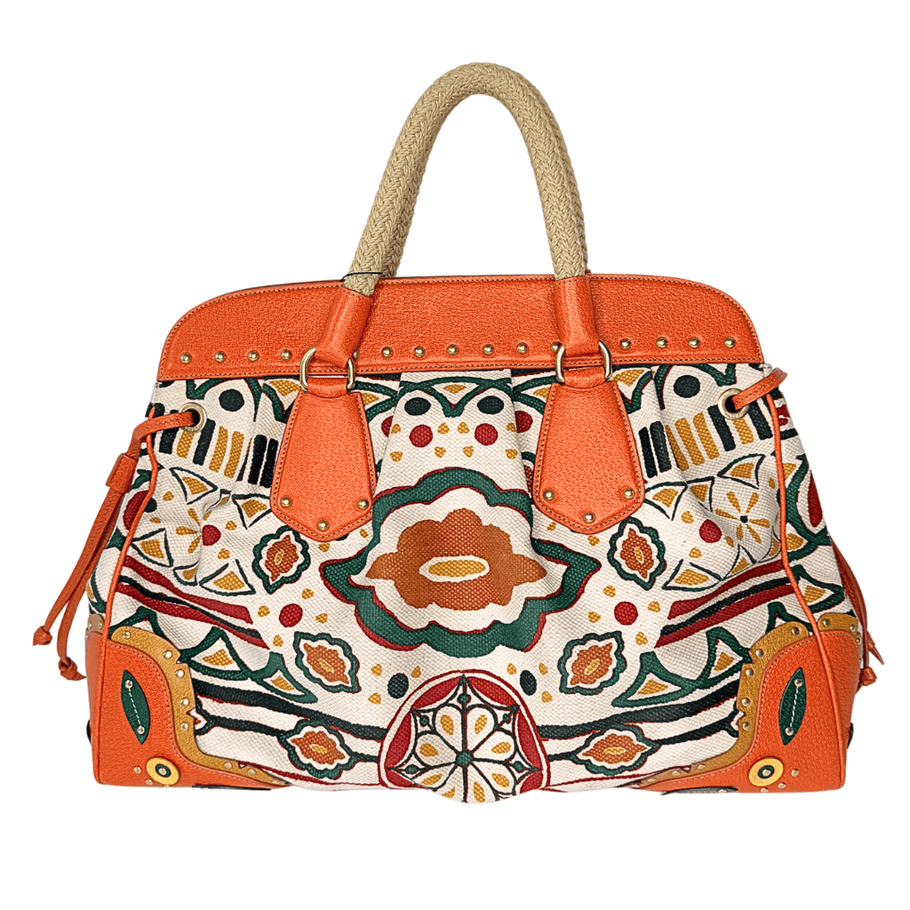 Prada Canapa Stampata Frame Bag