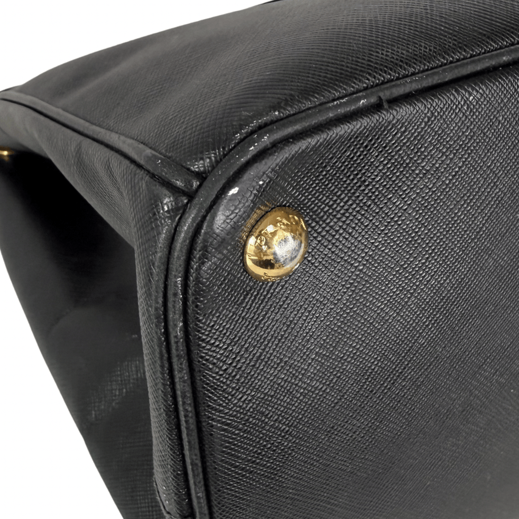 Prada Lux Leather Parabole Top Handle Bag