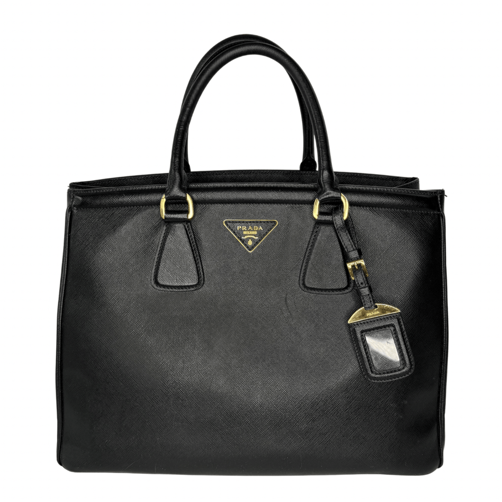 Prada Lux Leather Parabole Top Handle Bag