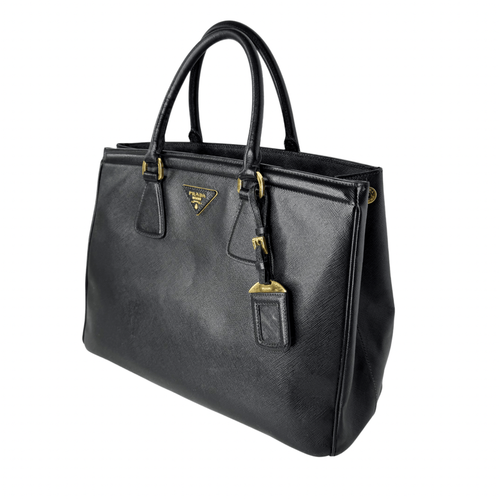 Prada Lux Leather Parabole Top Handle Bag