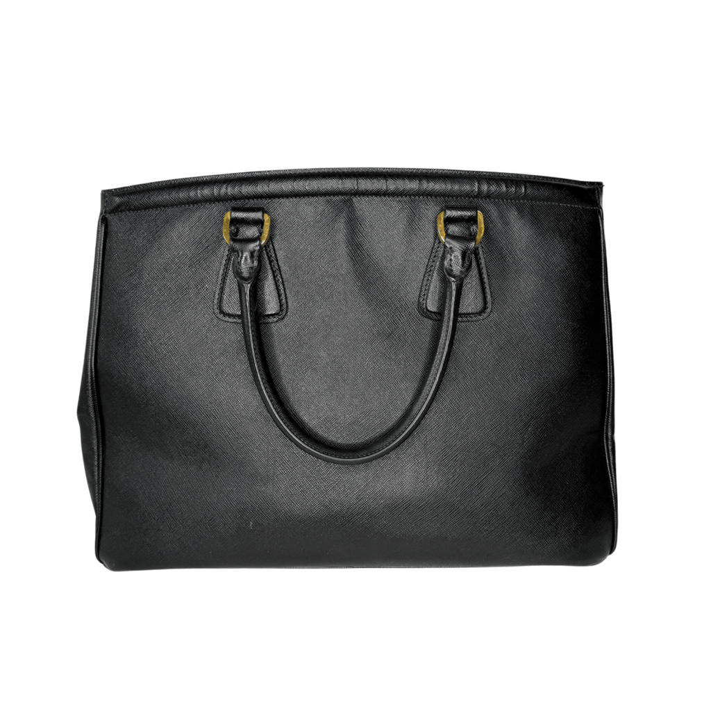 Prada Lux Leather Parabole Top Handle Bag