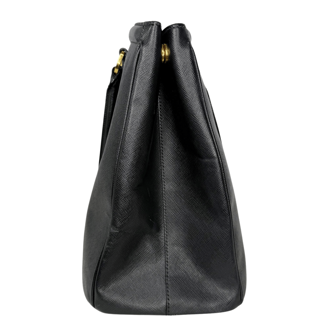 Prada Lux Leather Parabole Top Handle Bag
