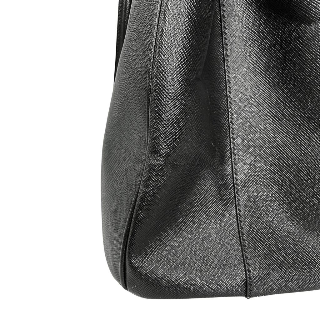 Prada Lux Leather Parabole Top Handle Bag