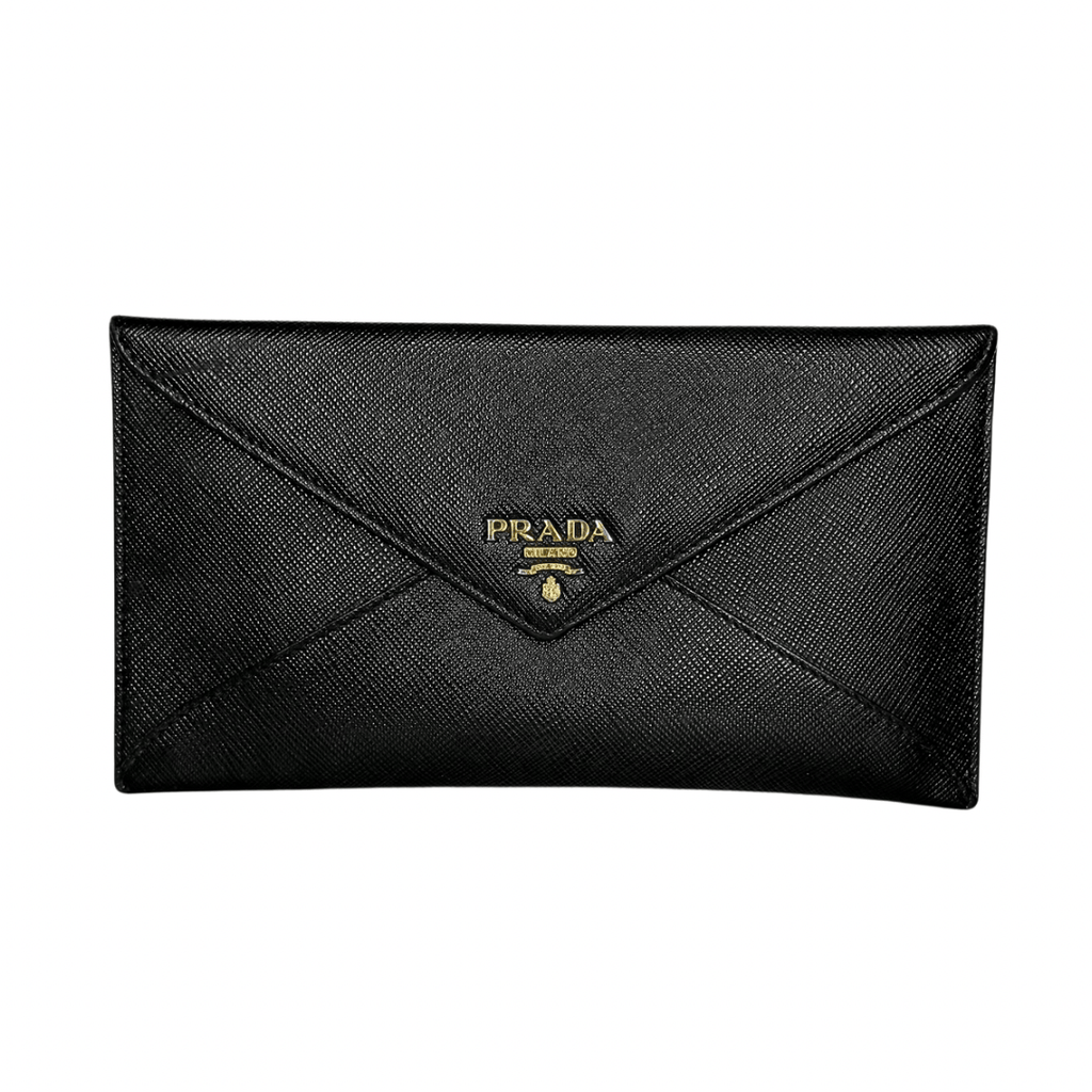 Prada Saffiano Leather Clutch Wallet