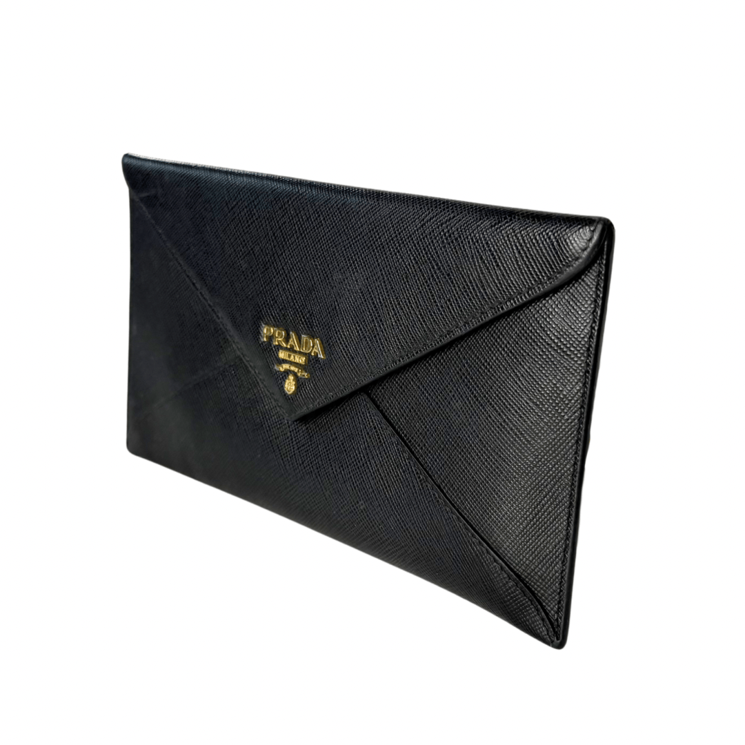Prada Saffiano Leather Clutch Wallet
