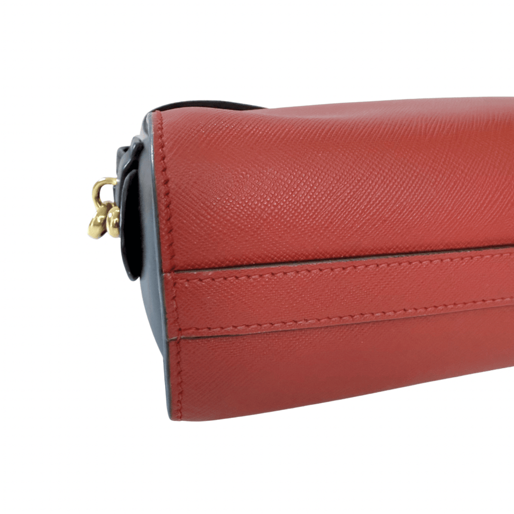 Prada Saffiano Lux Leather Esplanade Crossbody
