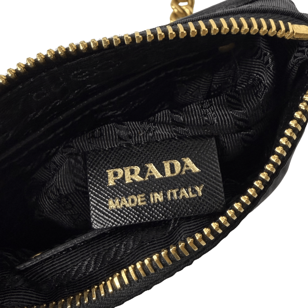 Prada Signature Tessuto Oro Crossbody Bag