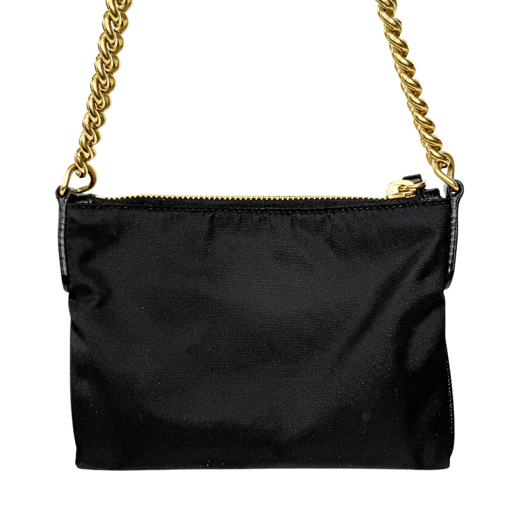 Prada Signature Tessuto Oro Crossbody Bag