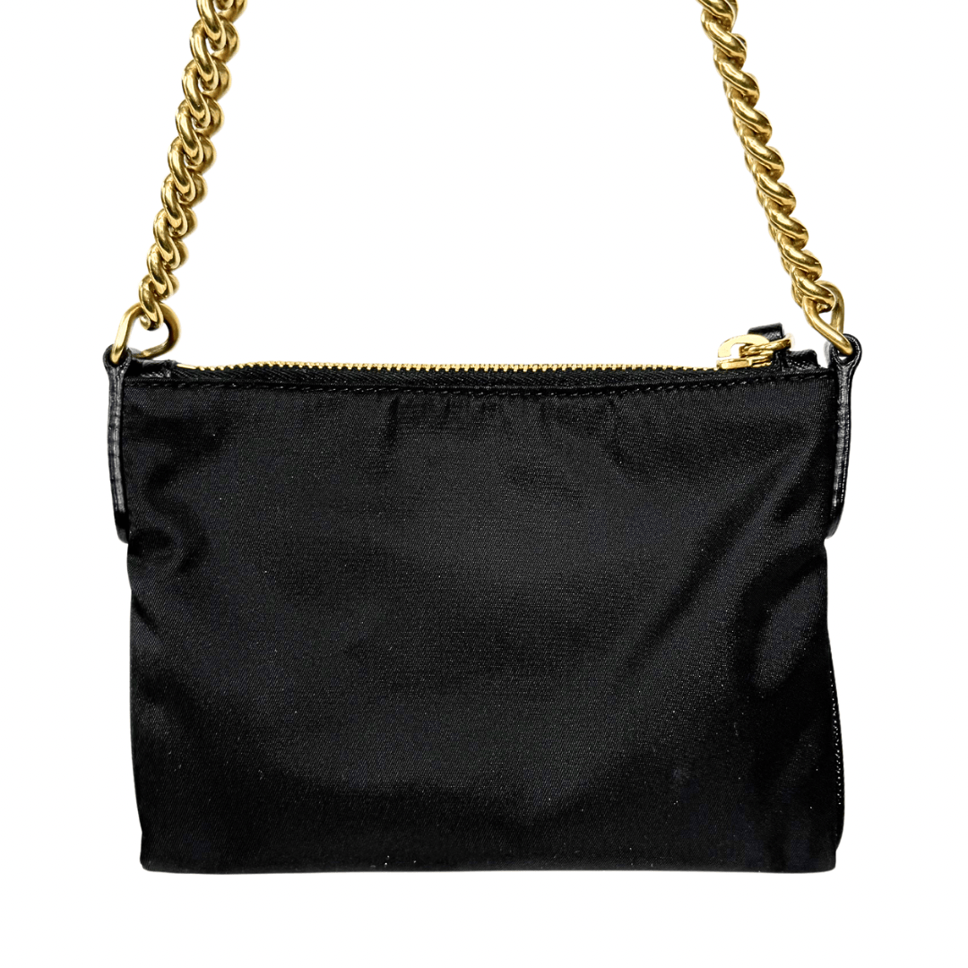 Prada Signature Tessuto Oro Crossbody Bag