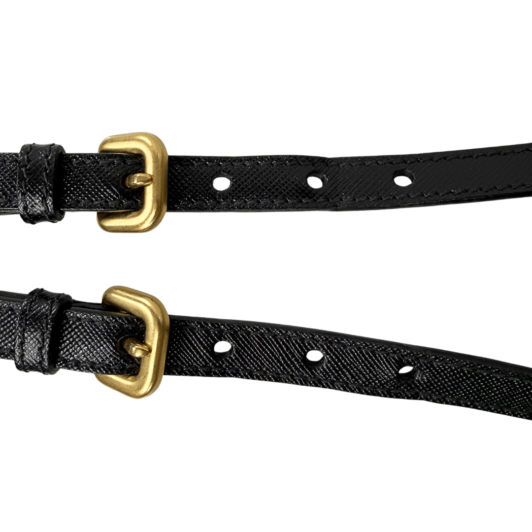 Prada Signature Tessuto Oro Crossbody Bag