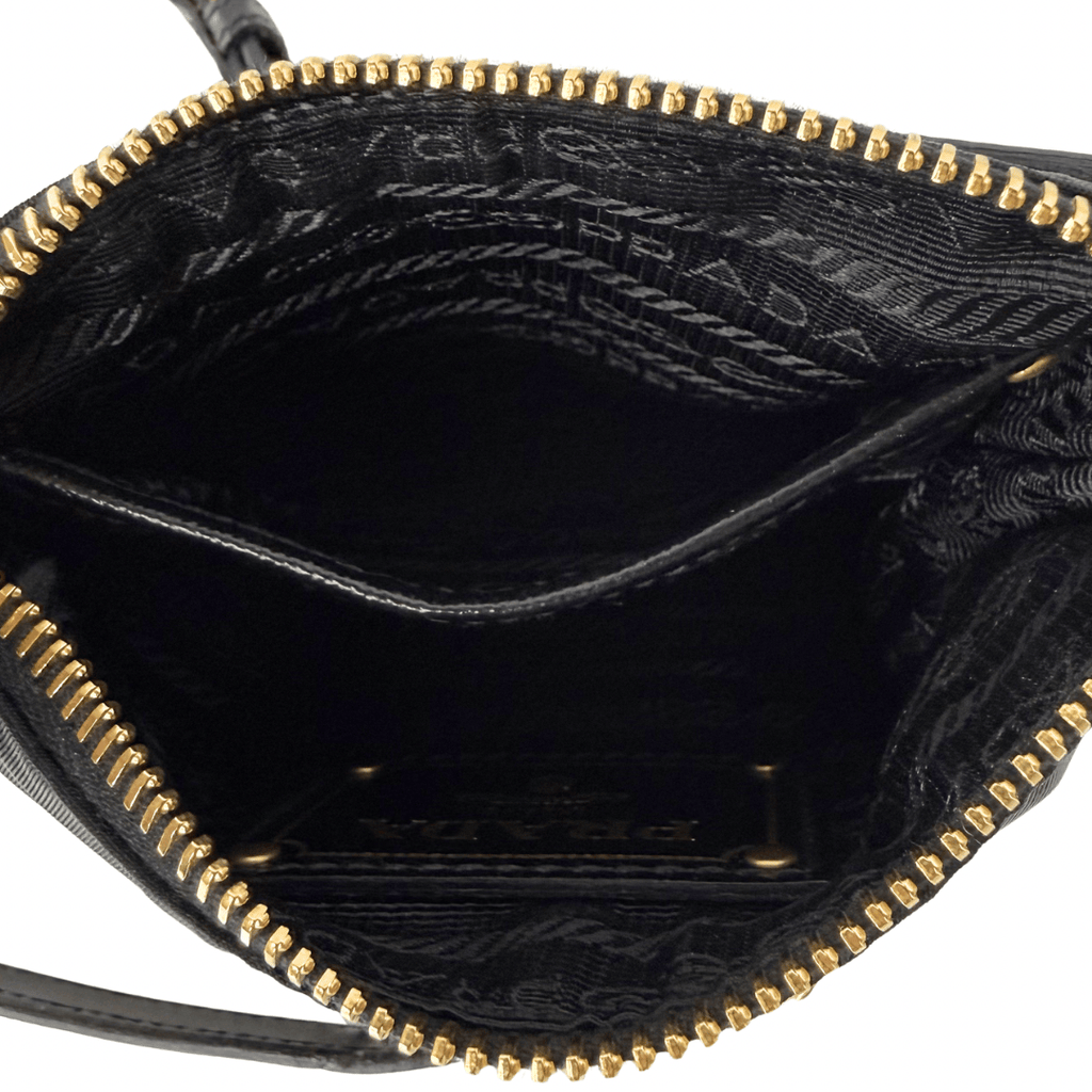 Prada Signature Tessuto Oro Crossbody Bag