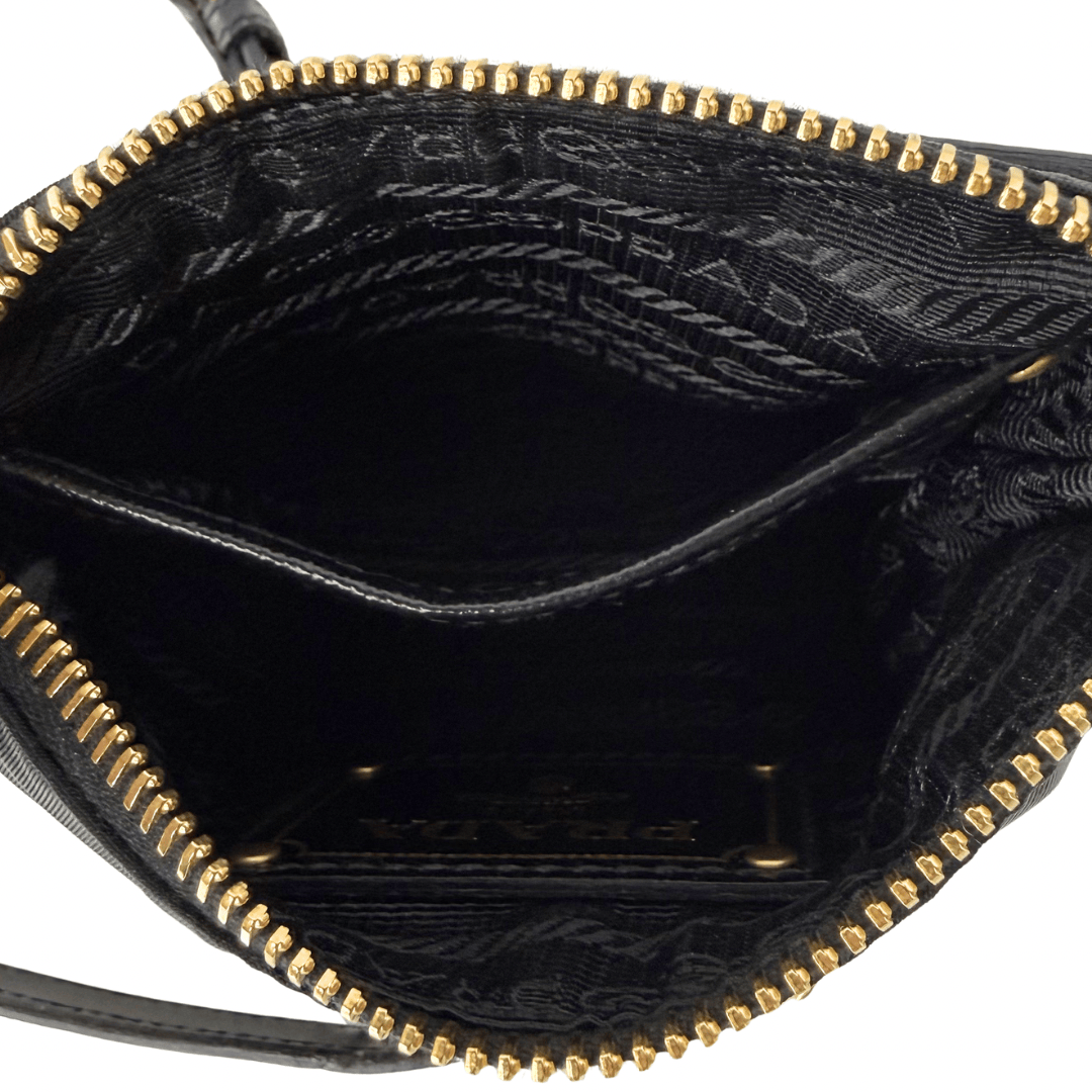 Prada Signature Tessuto Oro Crossbody Bag