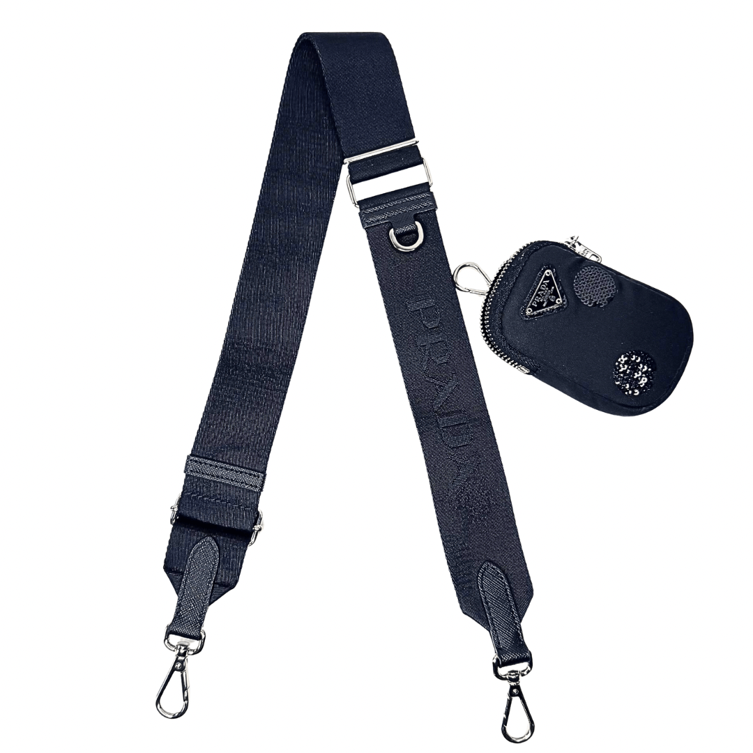 Prada Nylon Sequin Embellished Polka Dot Re-Edition 2005 Shoulder Bag