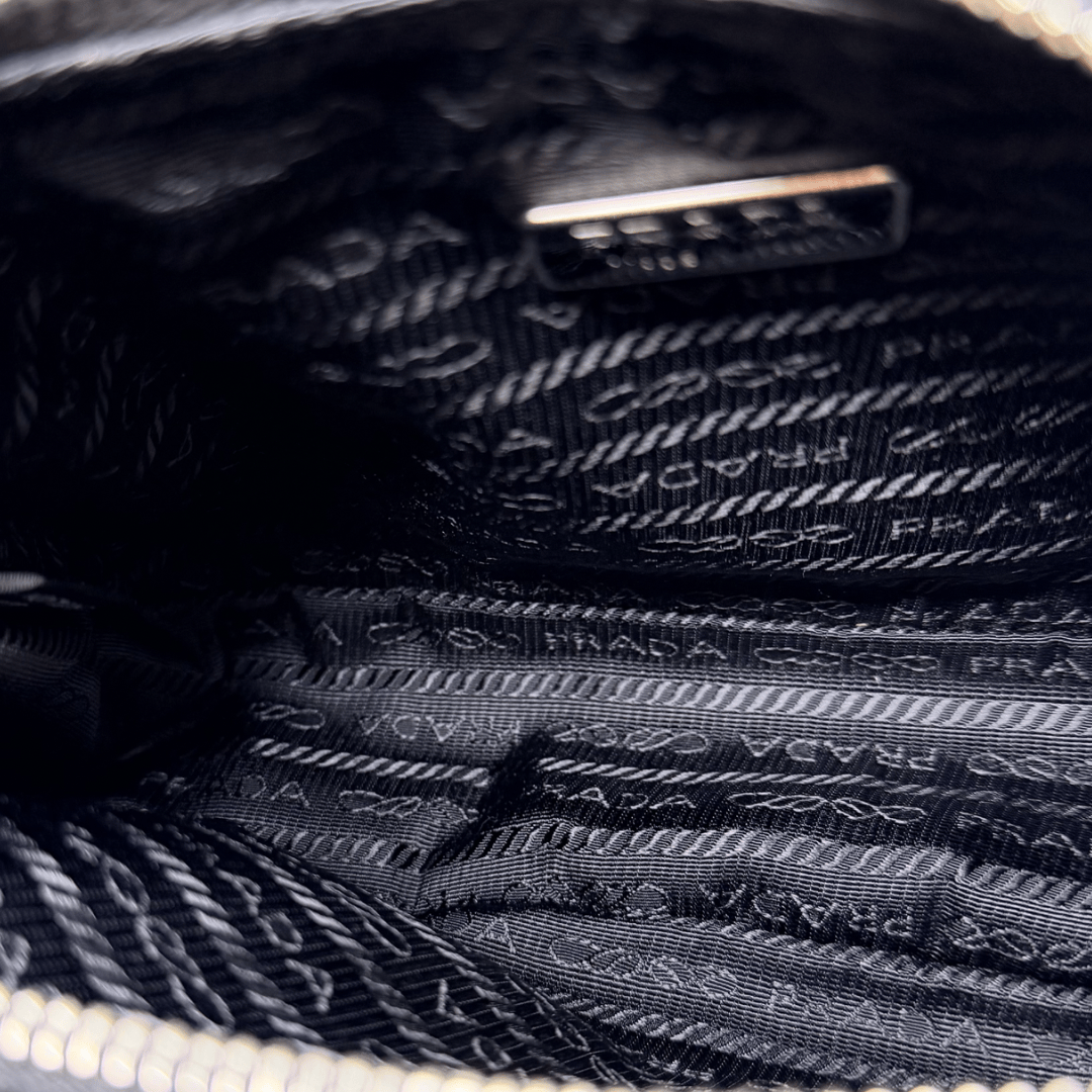 Prada Nylon Sequin Embellished Polka Dot Re-Edition 2005 Shoulder Bag