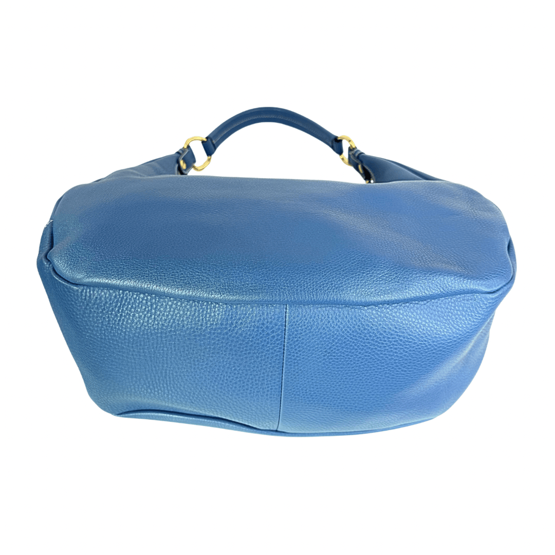 Prada Vitello Daino Zip Top Hobo Large