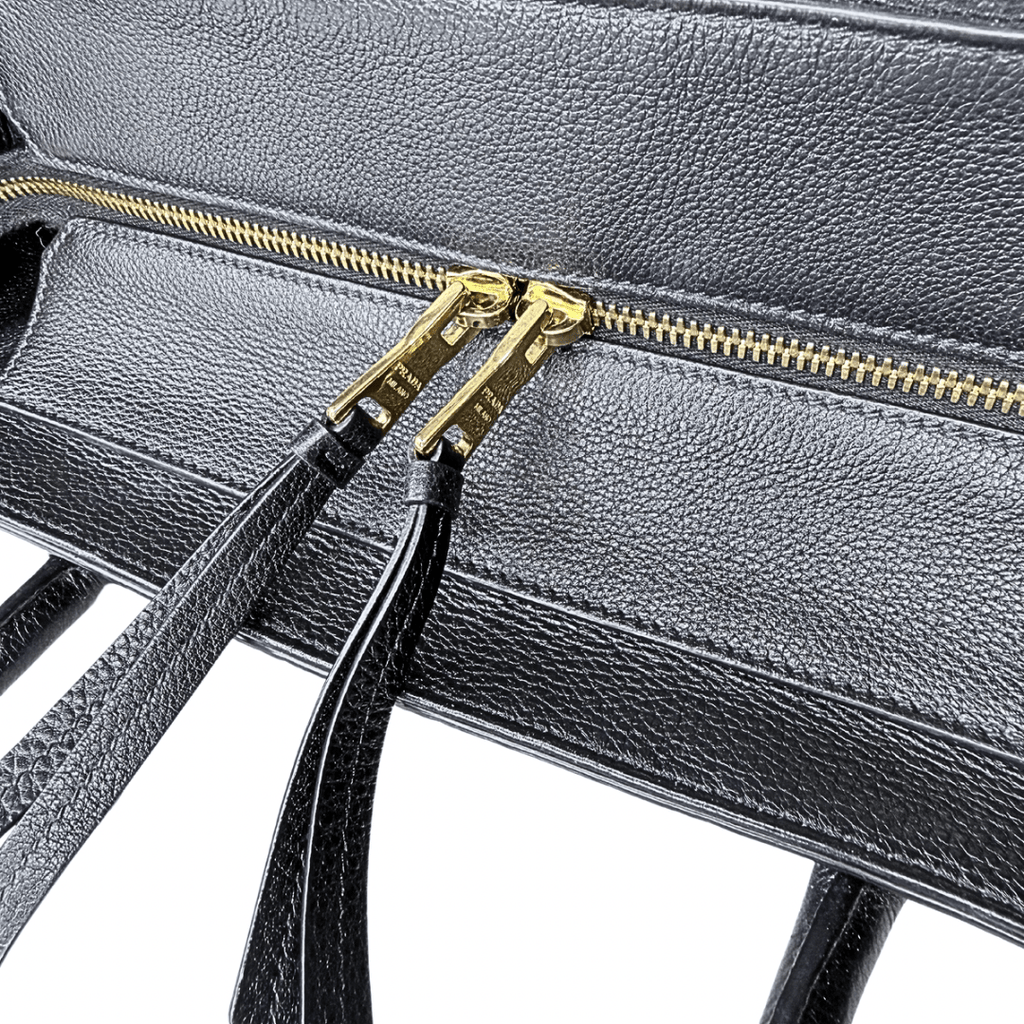 Prada Vitello Daino Large Dual Strap Zip Tote
