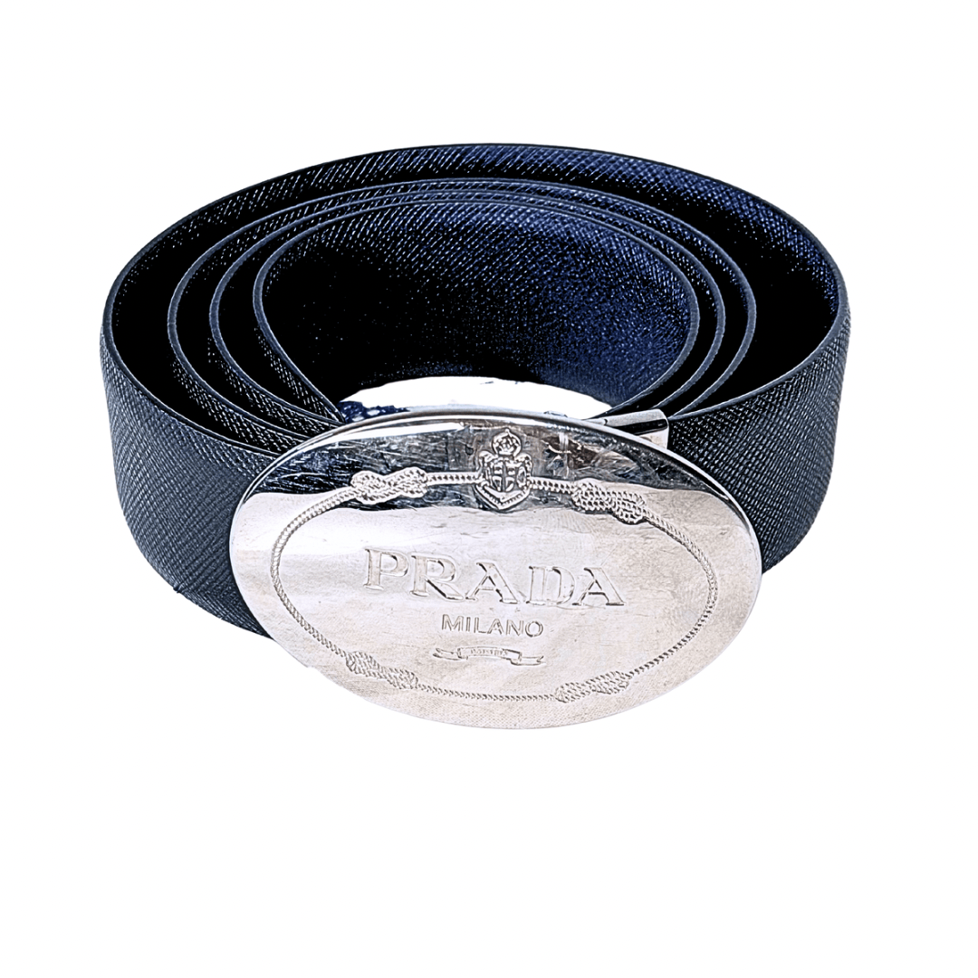 Prada Reversible Buckle Logo Belt 90/36