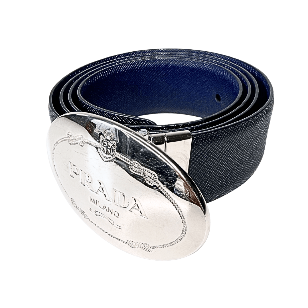 Prada Reversible Buckle Logo Belt 90/36