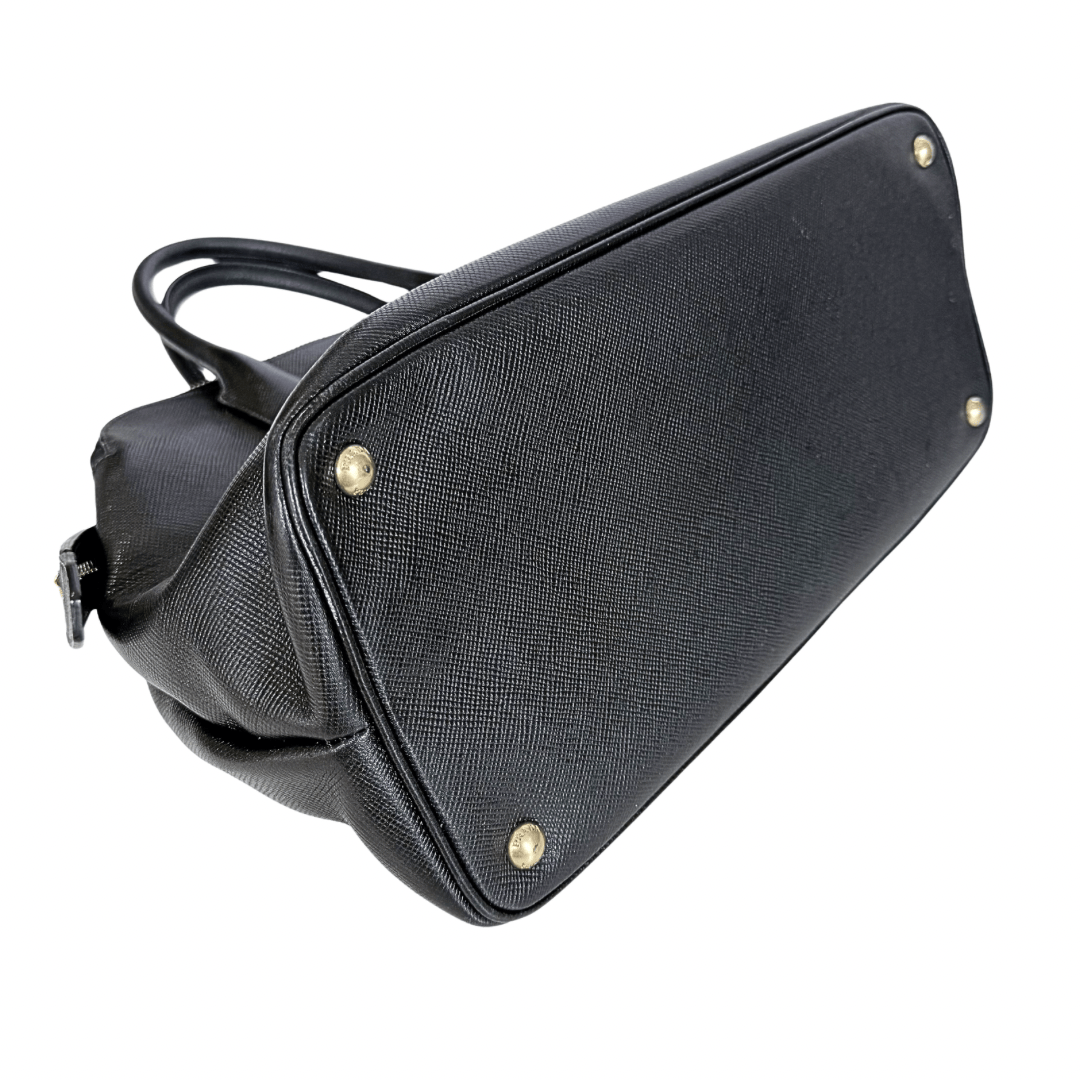Prada Saffiano Cuir Triple-Zip Dome Tote
