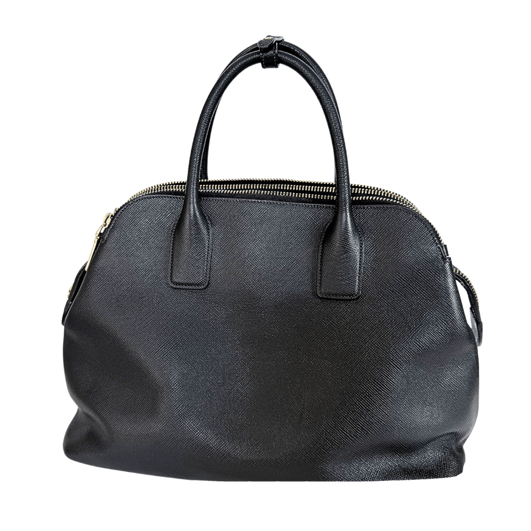 Prada Saffiano Cuir Triple-Zip Dome Tote