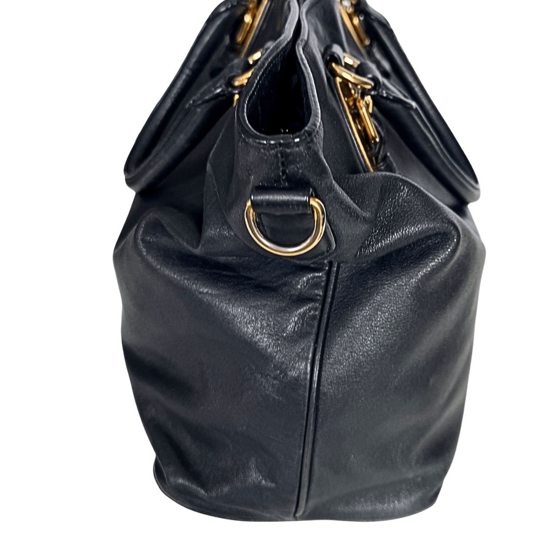 Prada Soft Calf Leather Shoulder Bag