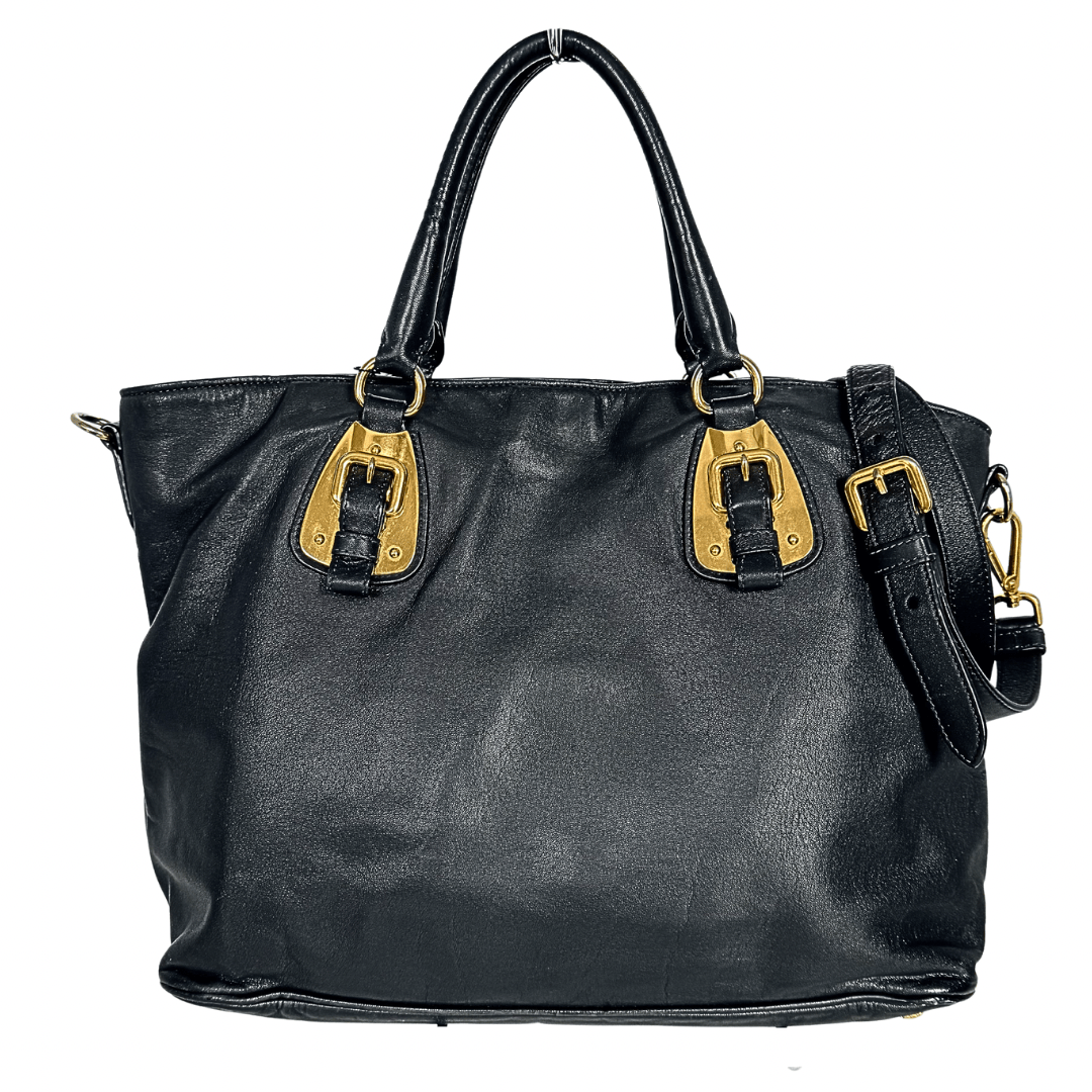 Prada Soft Calf Leather Shoulder Bag