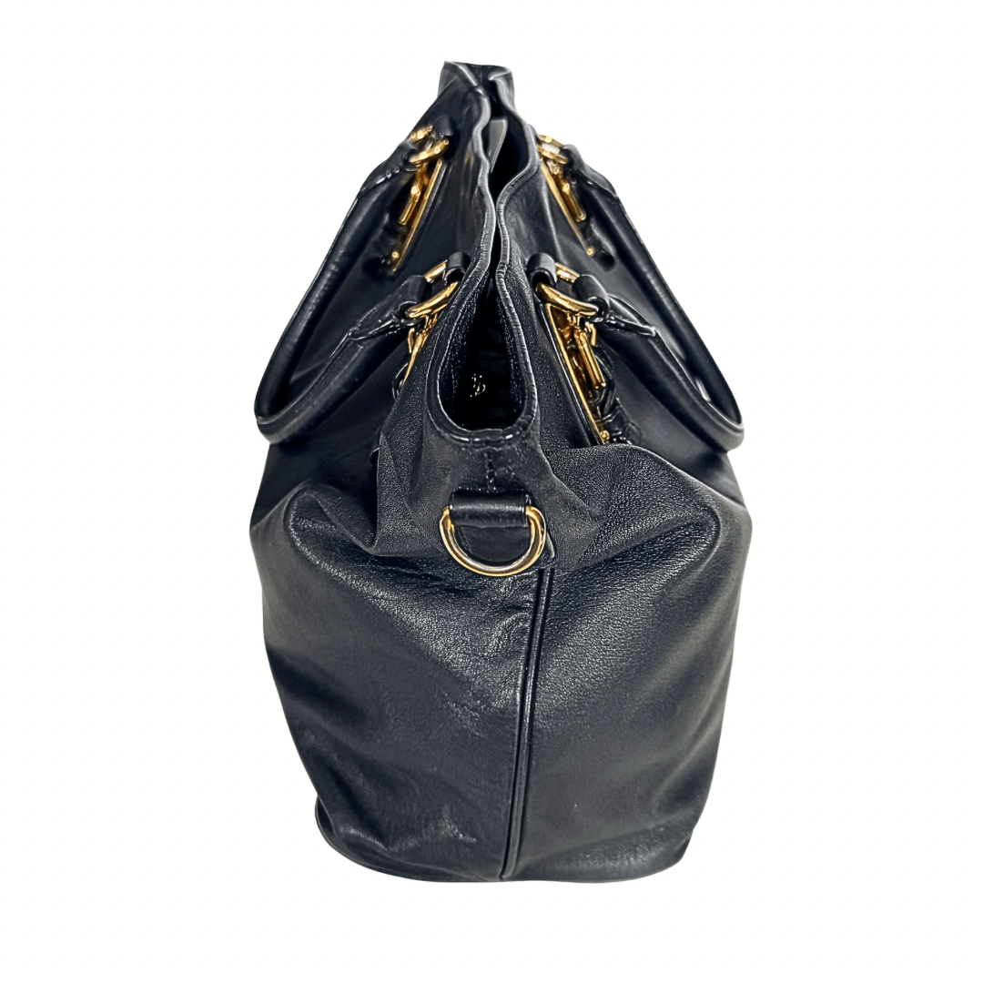 Prada Soft Calf Leather Shoulder Bag
