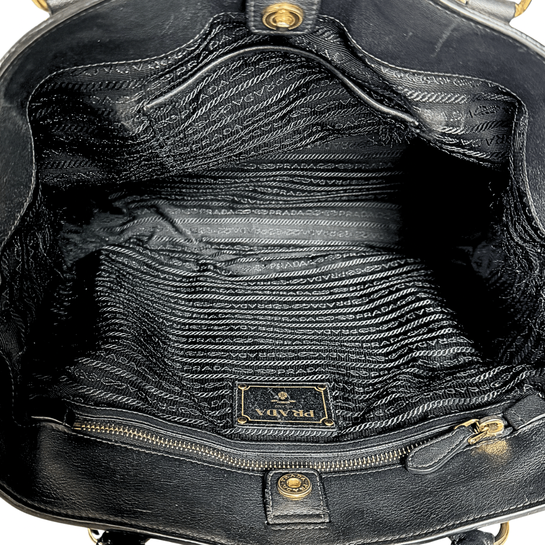 Prada Soft Calf Leather Shoulder Bag