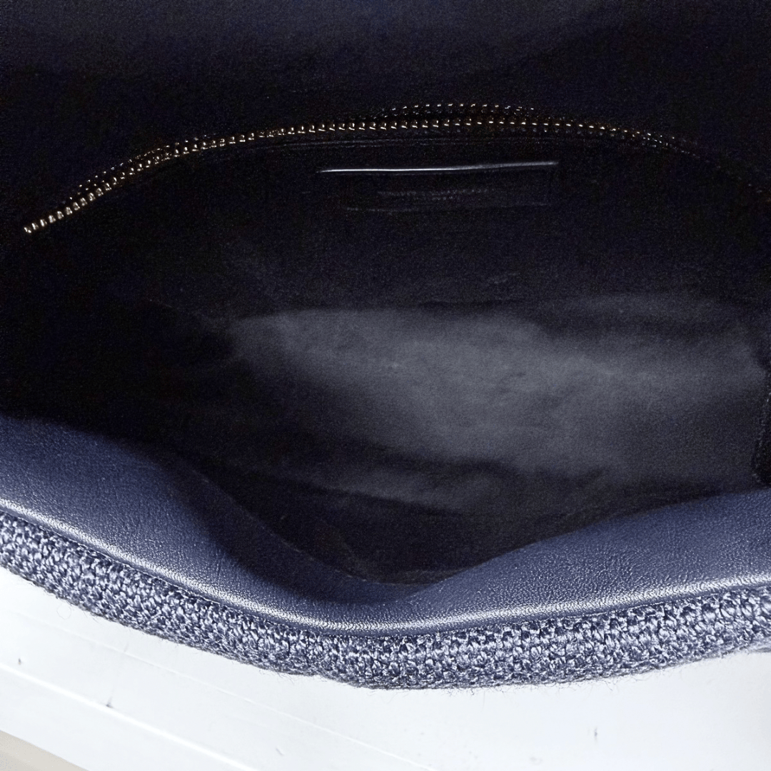 Saint Laurent Small Linen Quilted Puffer Bag