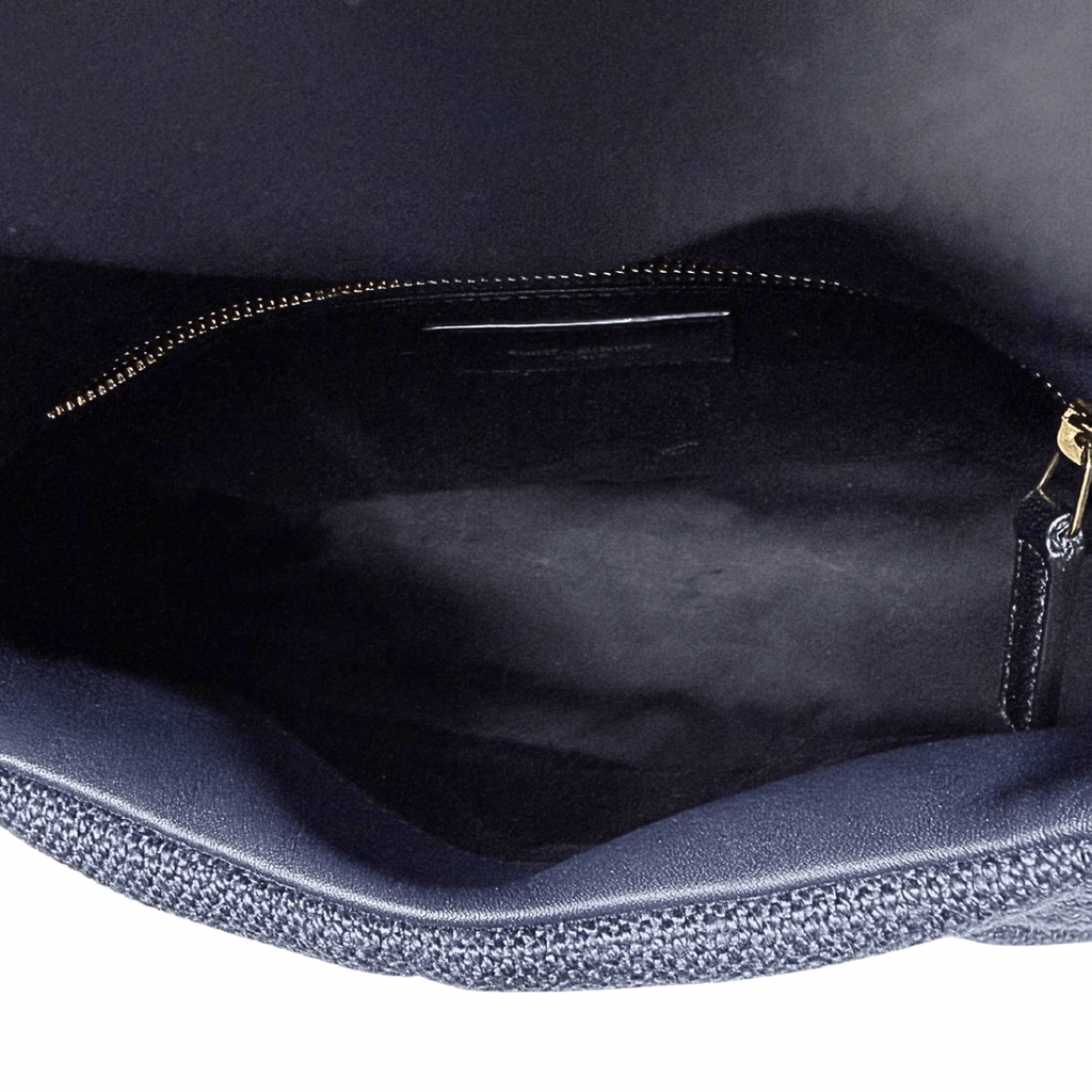 Saint Laurent Small Linen Quilted Puffer Bag