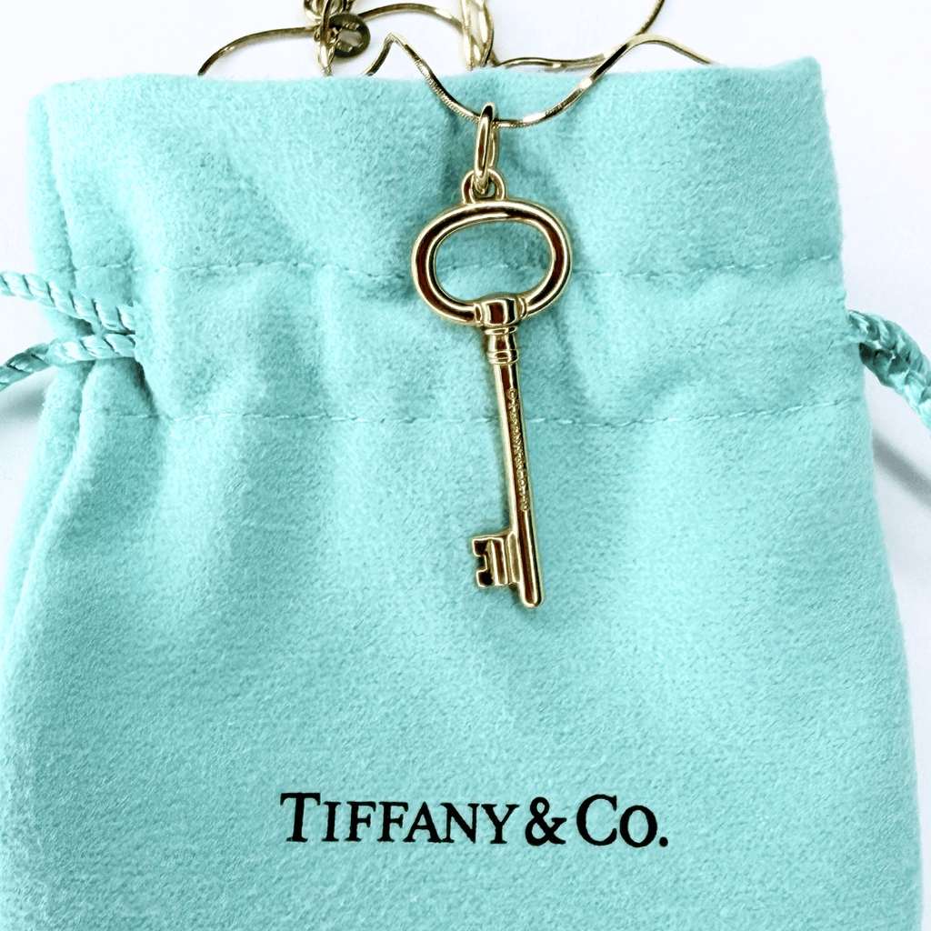 Tiffany & Co. 18K Yellow Gold Key Pendant