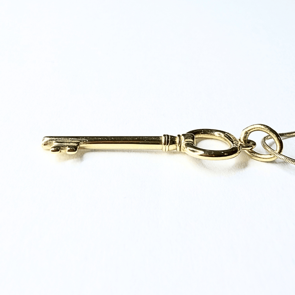 Tiffany & Co. 18K Yellow Gold Key Pendant