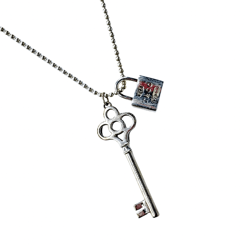 Tiffany & Co Crown Key and Lock Chain Necklace