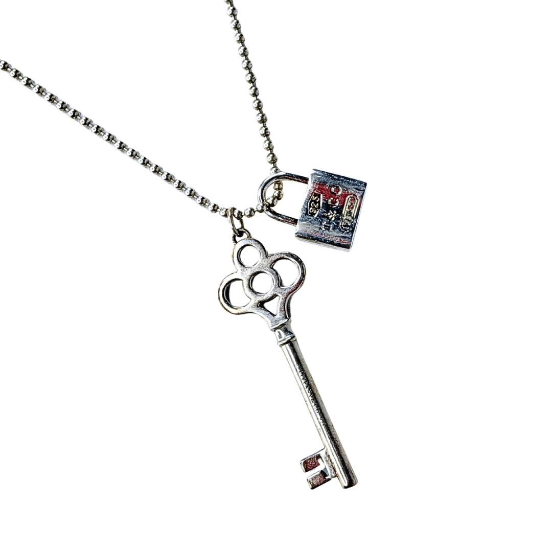 Tiffany & Co Crown Key and Lock Chain Necklace