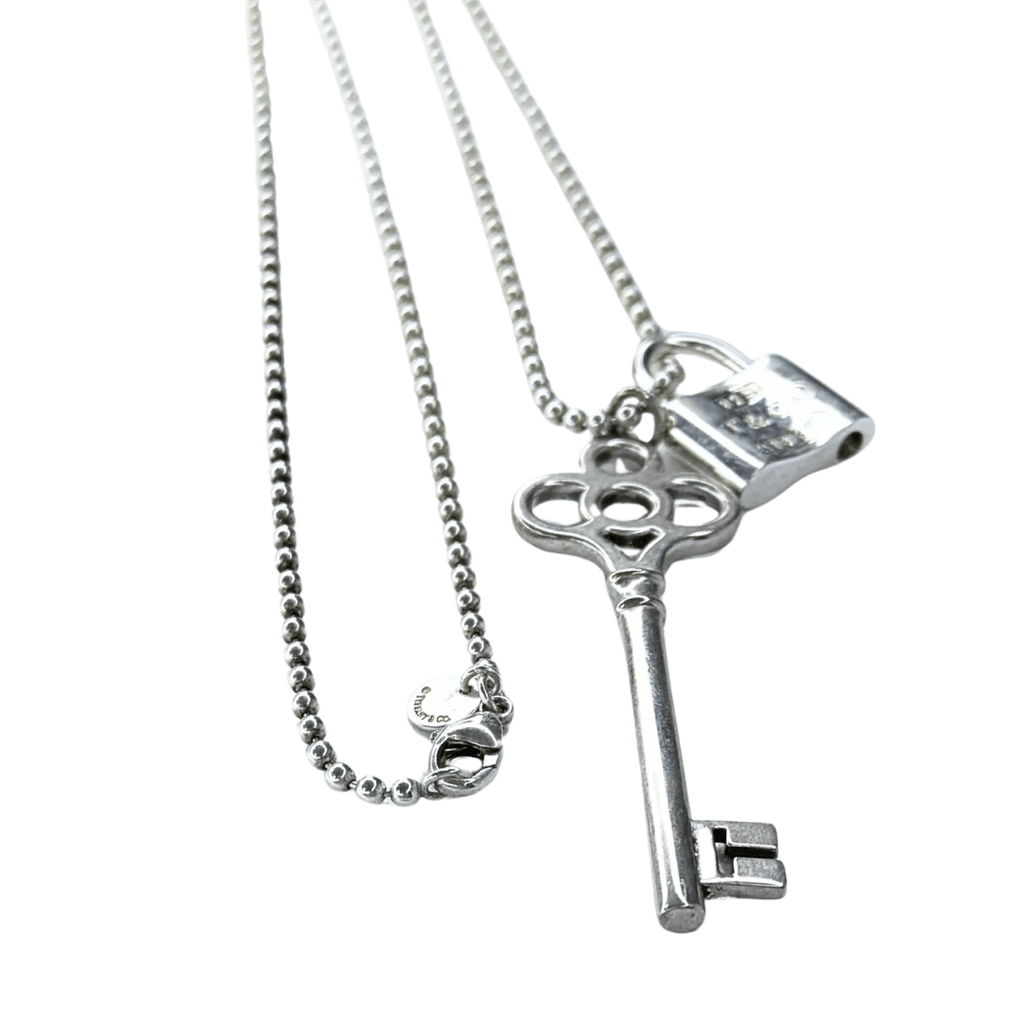 Tiffany & Co Crown Key and Lock Chain Necklace